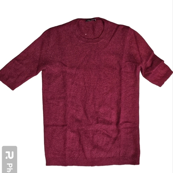 Theory Short Sleeve Cashmere Blouse - Picture 6 of 6